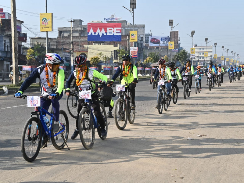 पर्यटन प्रर्वद्धन गर्न बाँकेदेखि बर्दियासम्म साइकल यात्रा (फोटो फिचर) 